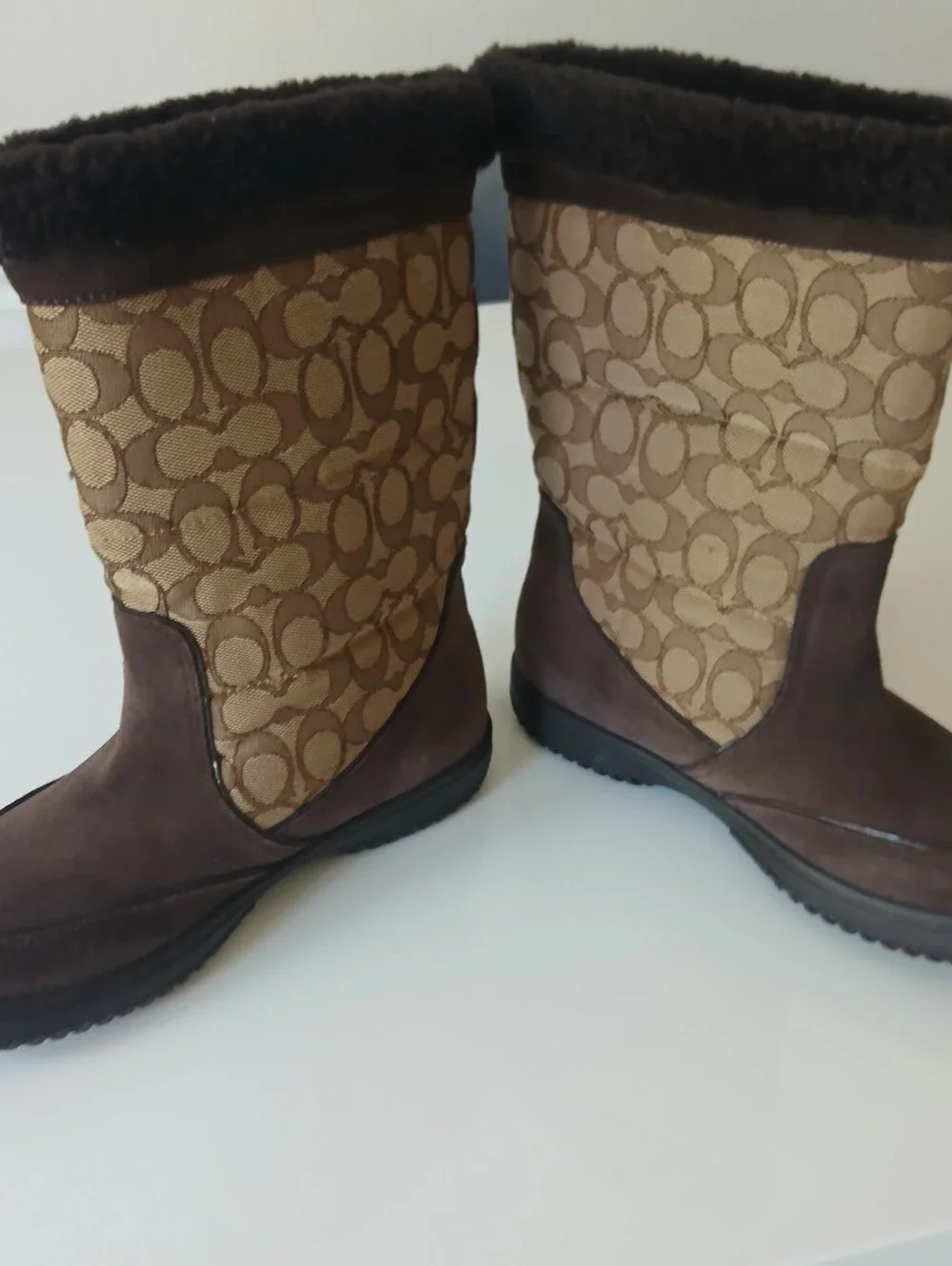 Coach Boots Sherman Signature C Winter Boots Women’s Size 8.5
